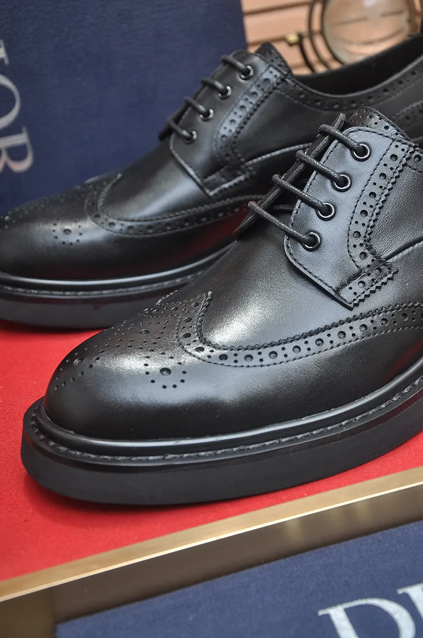 Men's shoes 💰800💶[Dior] (water-dyed cowhide lining) Dior original 1:1 high-quality factory, imported original materials, imported version of raw cowhide, water-dyed cowhide lining, original TPU outsole, code number: 39-44 (38 45 custom-made, non-refundable)